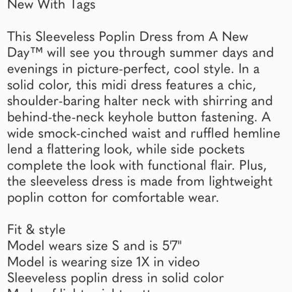 Women's A New Day Dresses
A New Day Women's Poplin
Dress - Picture 2 of 6